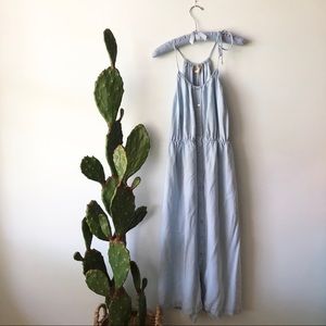 FINAL MARKDOWN - EUC Zara chambray maxi button down dress